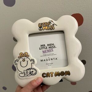 NEW CERAMIC LITTLE MISS CAT MOM PICTURE FRAME